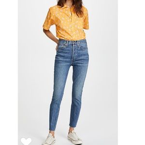 Re/Done high rise ankle crops